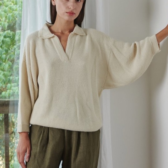 First Rite Dolman Henley Bone M - Picture 7 of 7